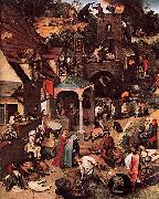 Pieter Bruegel the Elder Netherlandish Proverbs oil painting reproduction